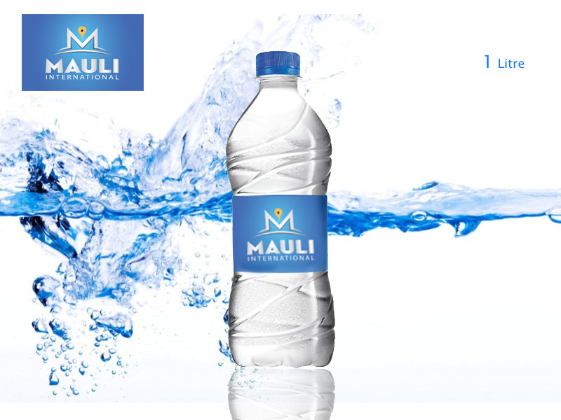 Mauli International one litre packaged drinking water bottle